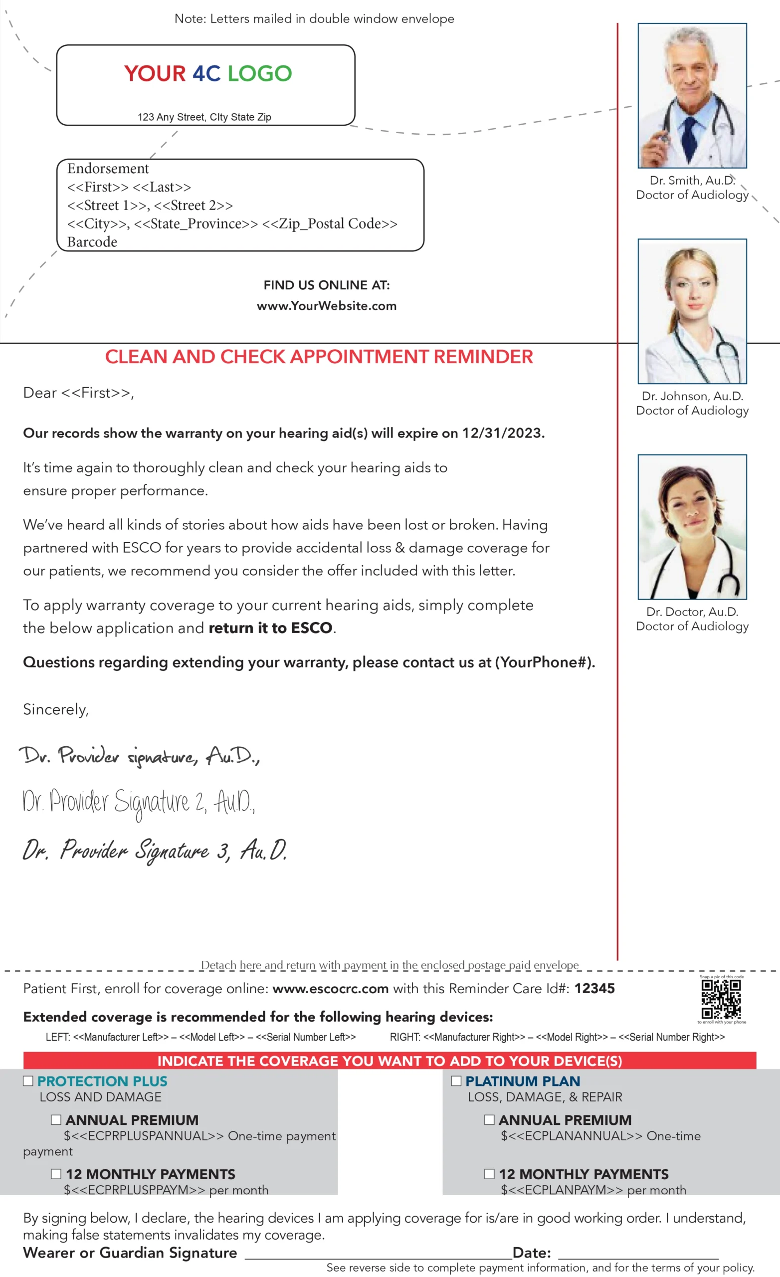 Letter Template Screenshot