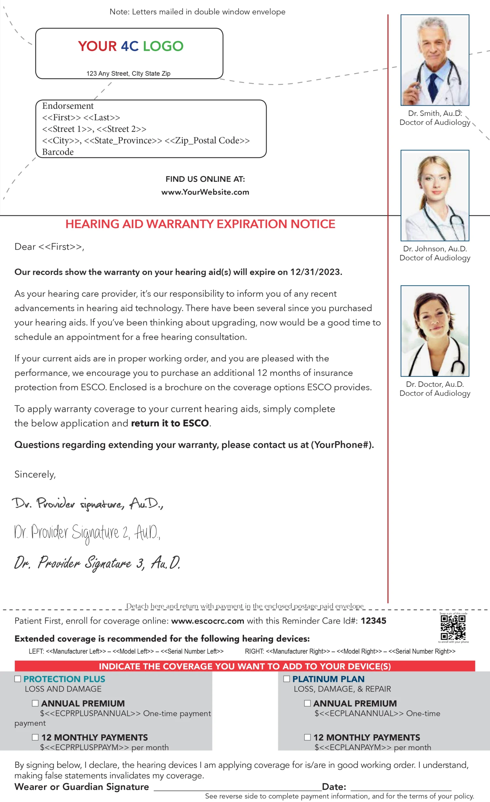 Letter Template Screenshot
