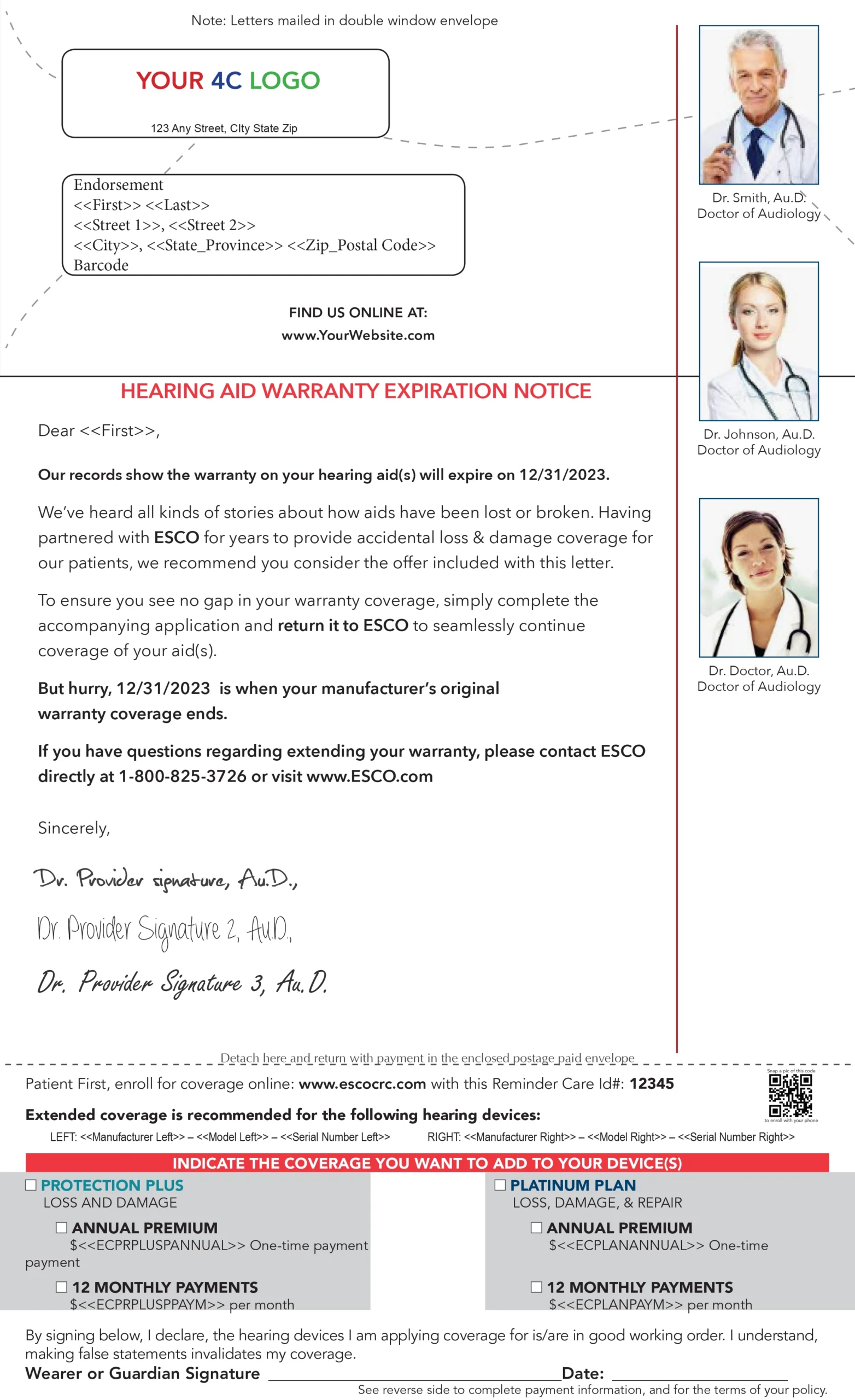 Letter Template Screenshot